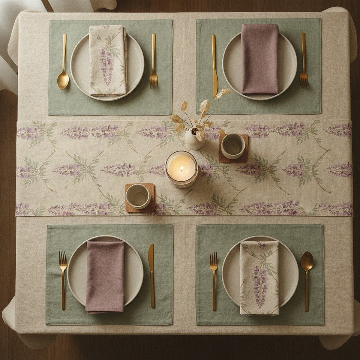 Wisteria table look