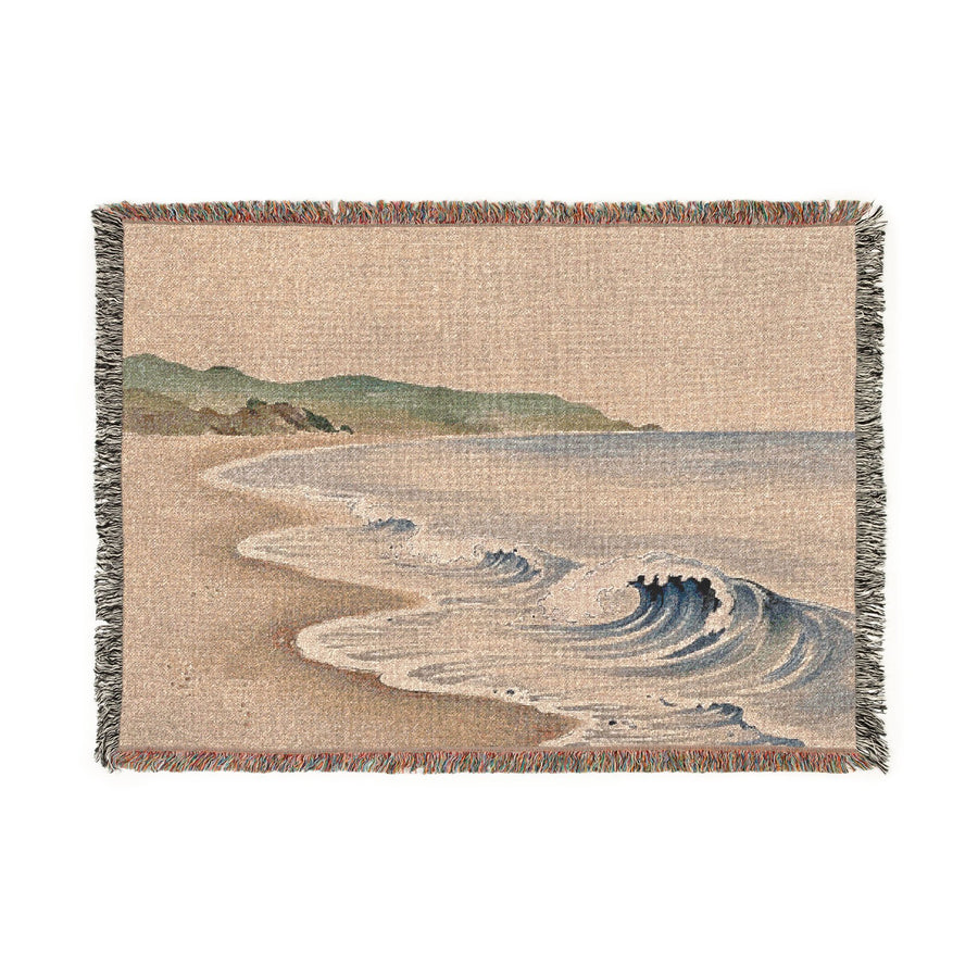Quiet Shore Woven Throw, Warm Clay