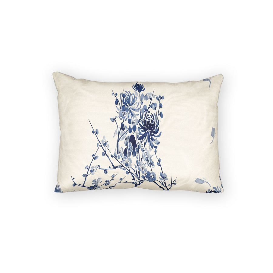 Indigo Bloom Cotton Pillow Sham