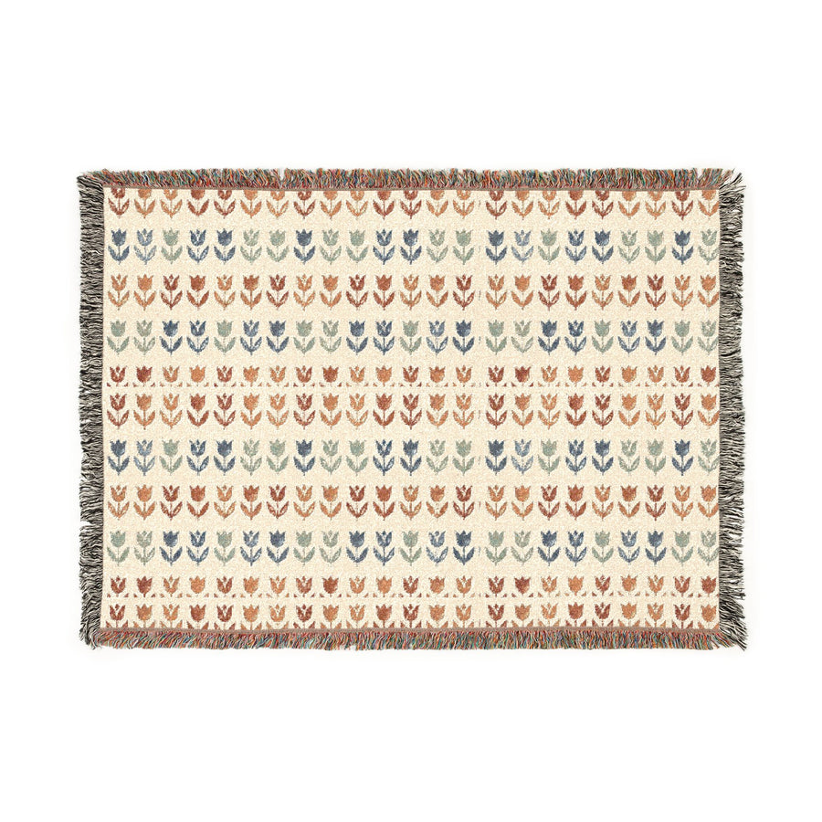 Tulip Market Woven Throw