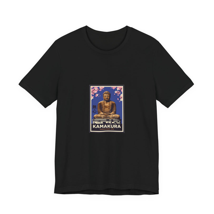 Kamakura Tee — Vintage Japanese Travel Poster Graphic T-Shirt | Calm & Oak