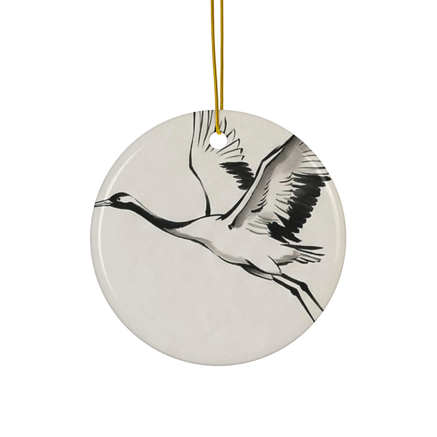 The Crane Ceramic Ornament