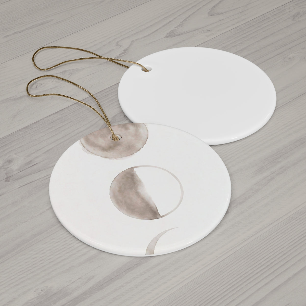 Moon Cycle Ceramic Ornament