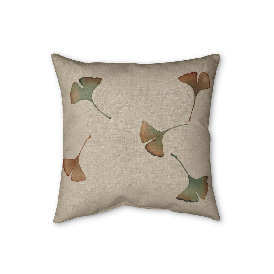 Ginkgo Cushion, Natural Linen