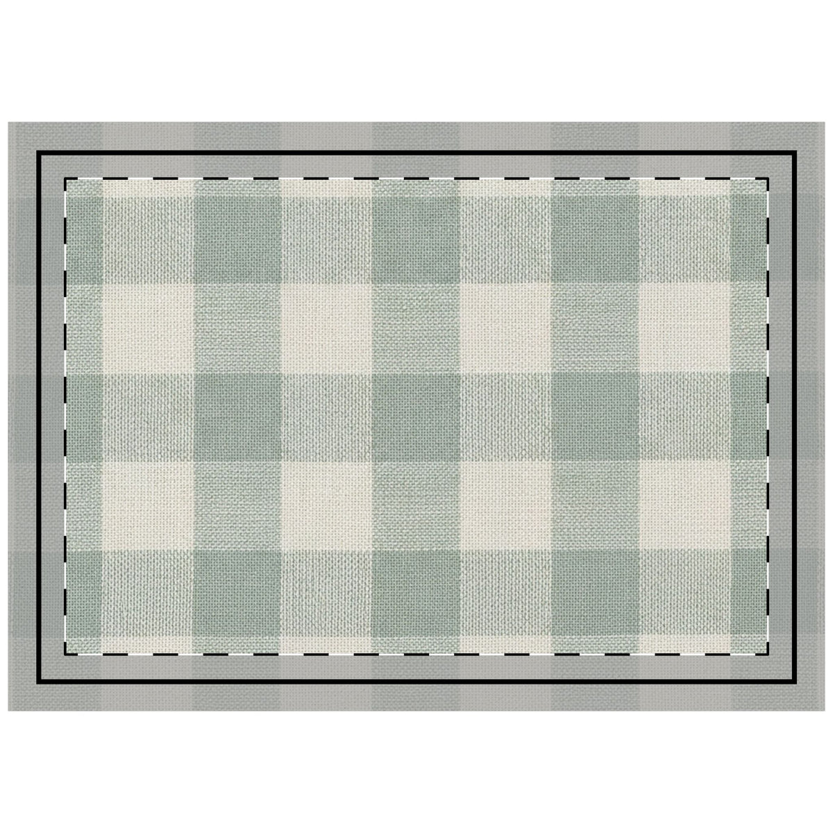 Organic Check Lumbar & Euro Cushion