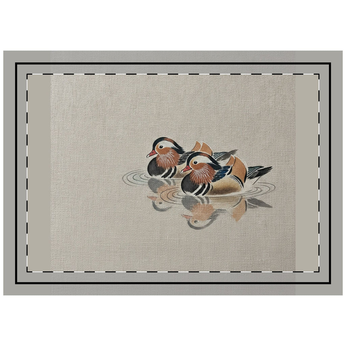 Mandarin Ducks Lumbar & Euro Cushion