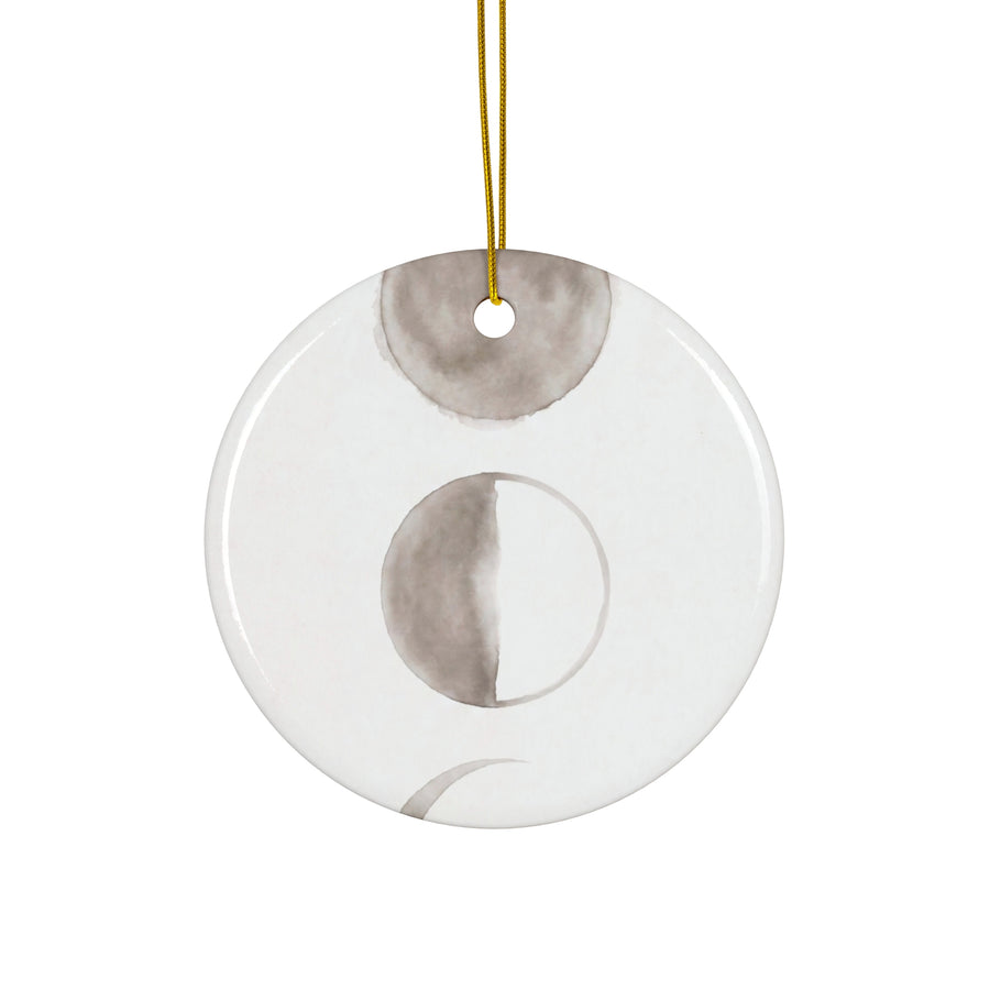 Moon Cycle Ceramic Ornament