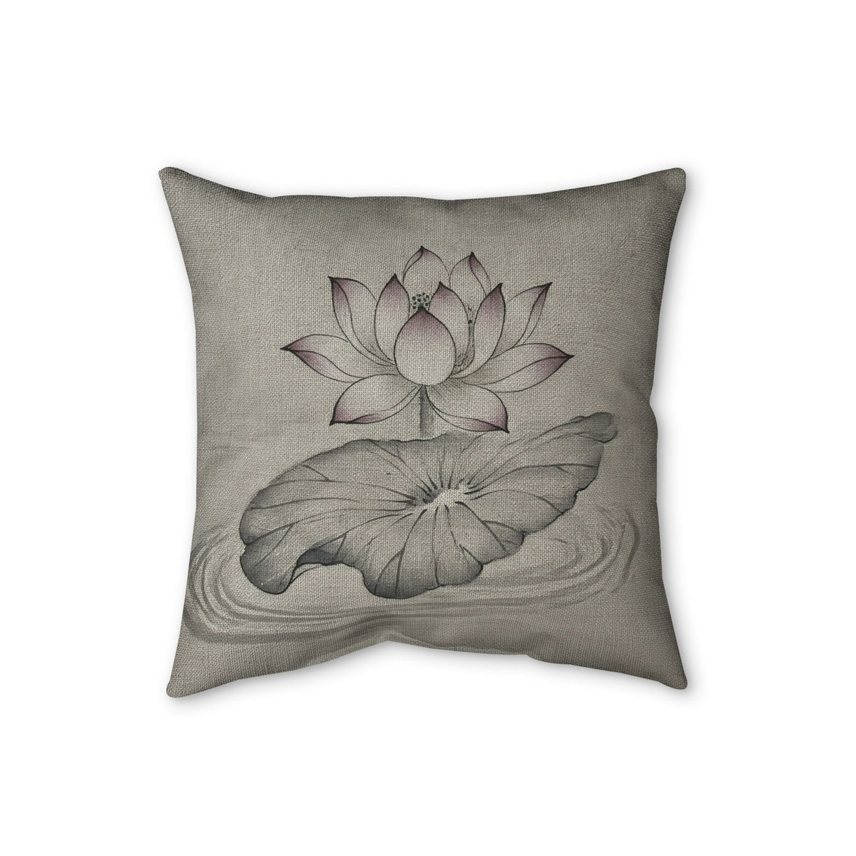 Lotus Cushion, Natural Linen