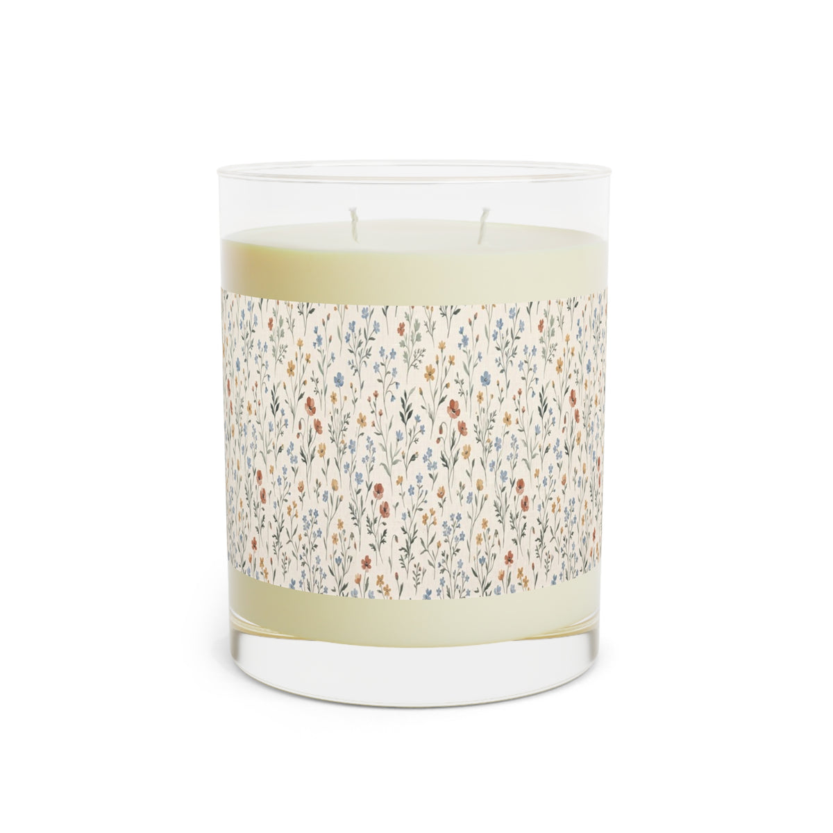 Wild Meadow Scented Candle, Wildflower 11oz Glass Candle