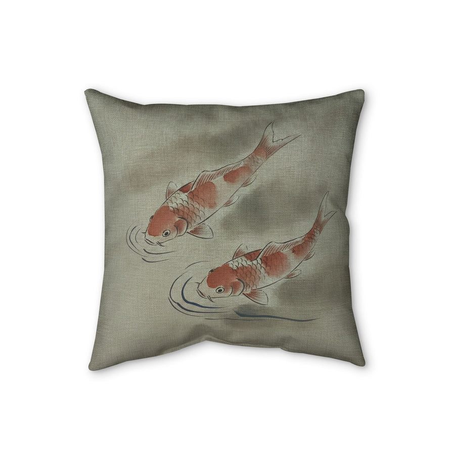 Koi Cushion, Soft Sage