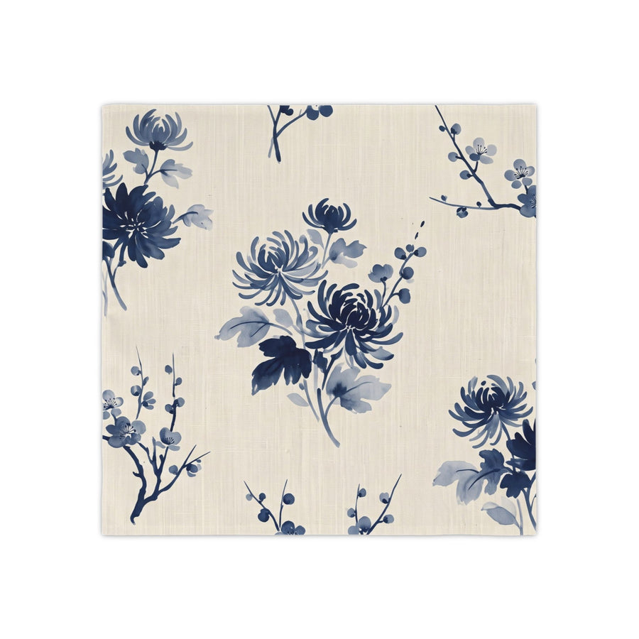 Indigo Bloom Cloth Napkins, Set of 4