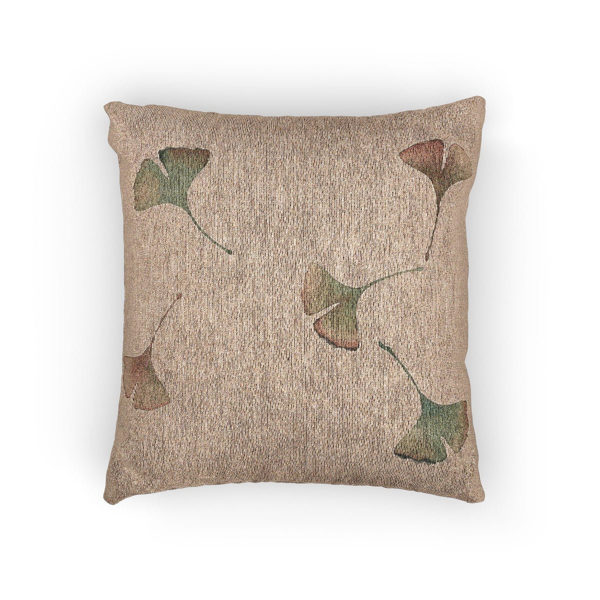 Ginkgo Woven Cushion, Warm Clay