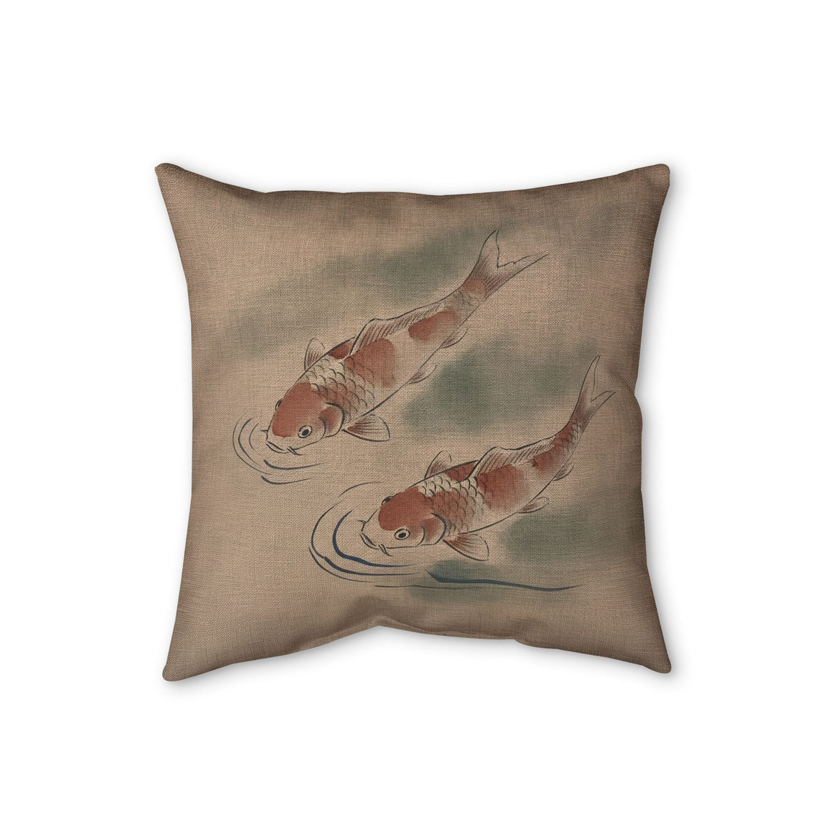 Koi Cushion, Warm Clay