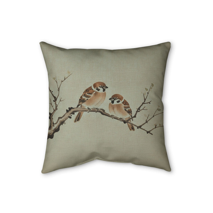 Sparrows Cushion, Soft Sage
