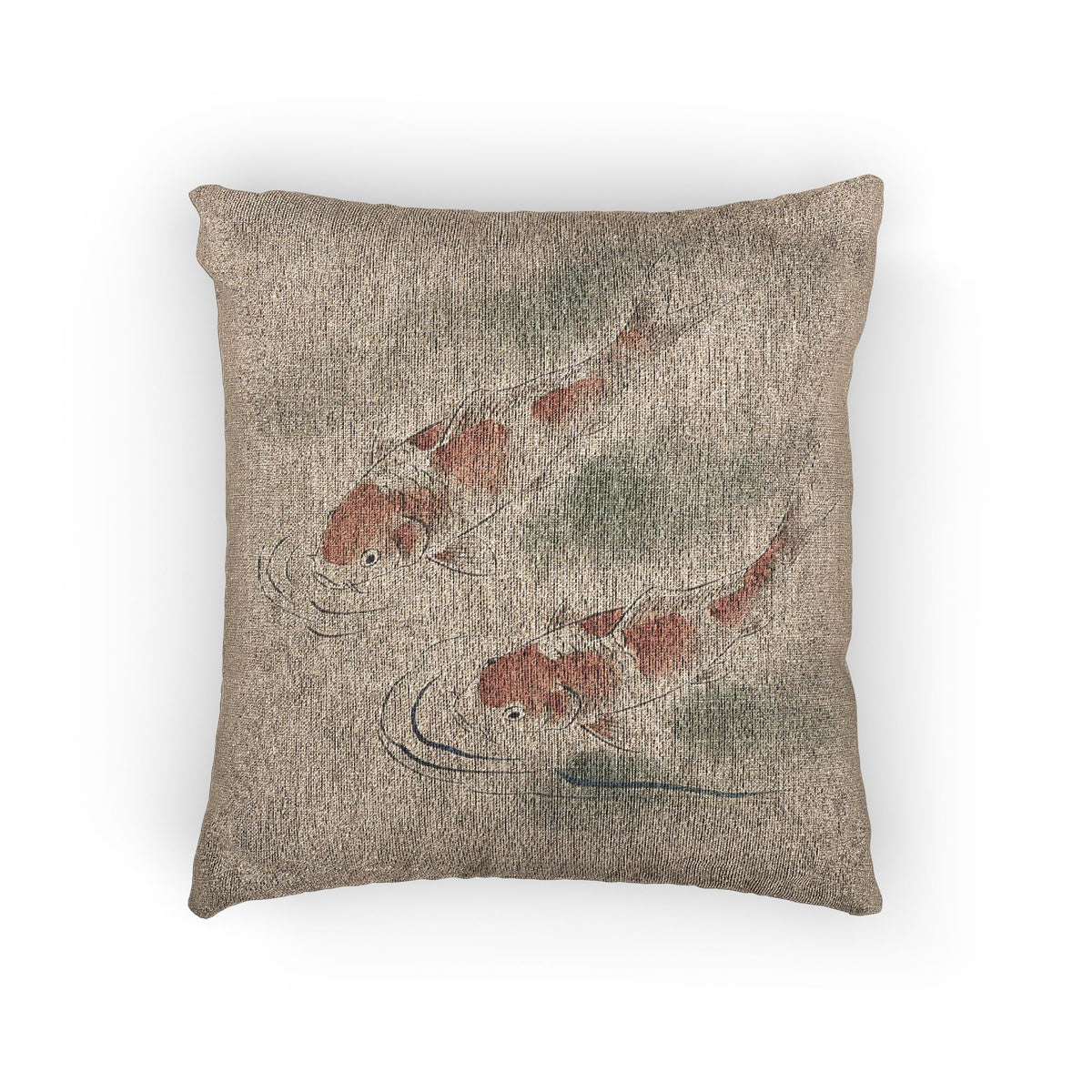 Koi Woven Cushion, Warm Clay