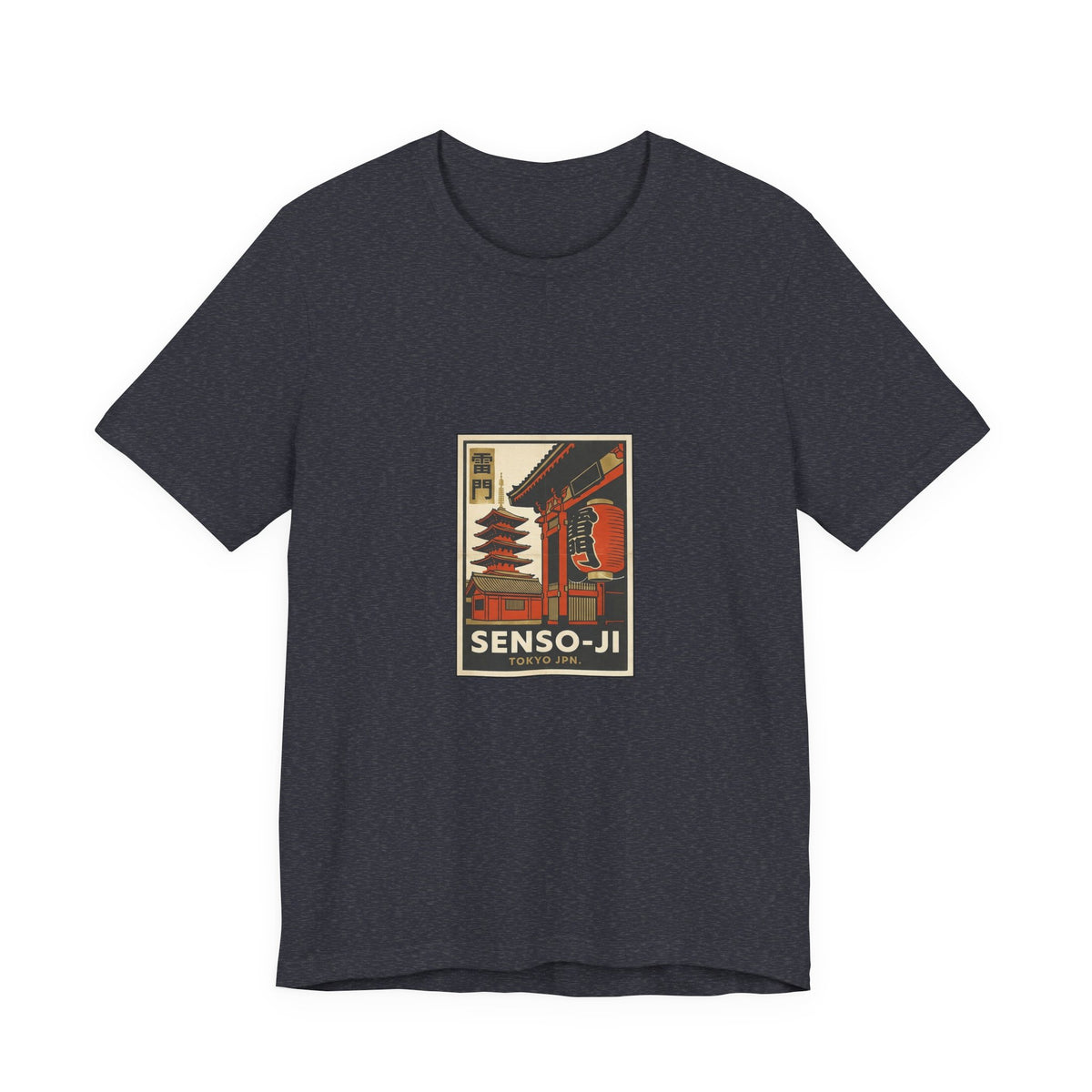 Senso-ji Tee — Vintage Japanese Travel Poster Graphic T-Shirt | Calm & Oak