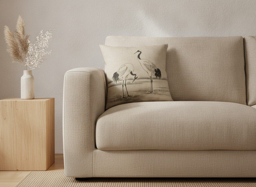 Cranes Lumbar & Euro Cushion — styled 1