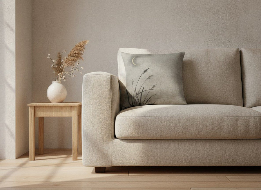 Crescent Moon Lumbar & Euro Cushion — styled 1