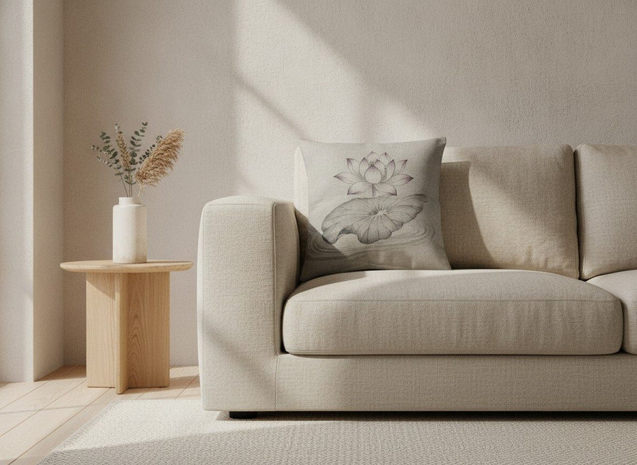 Lotus Lumbar & Euro Cushion — styled 1