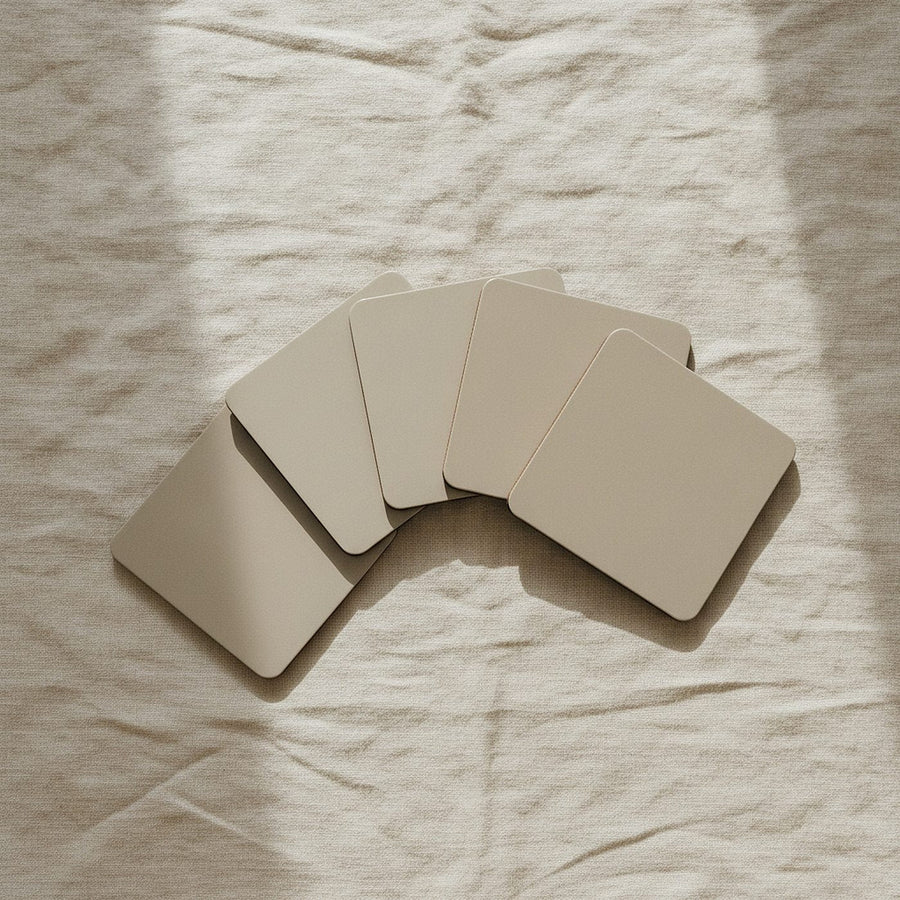 Sumi Coasters, Set of 4 — styled, 1