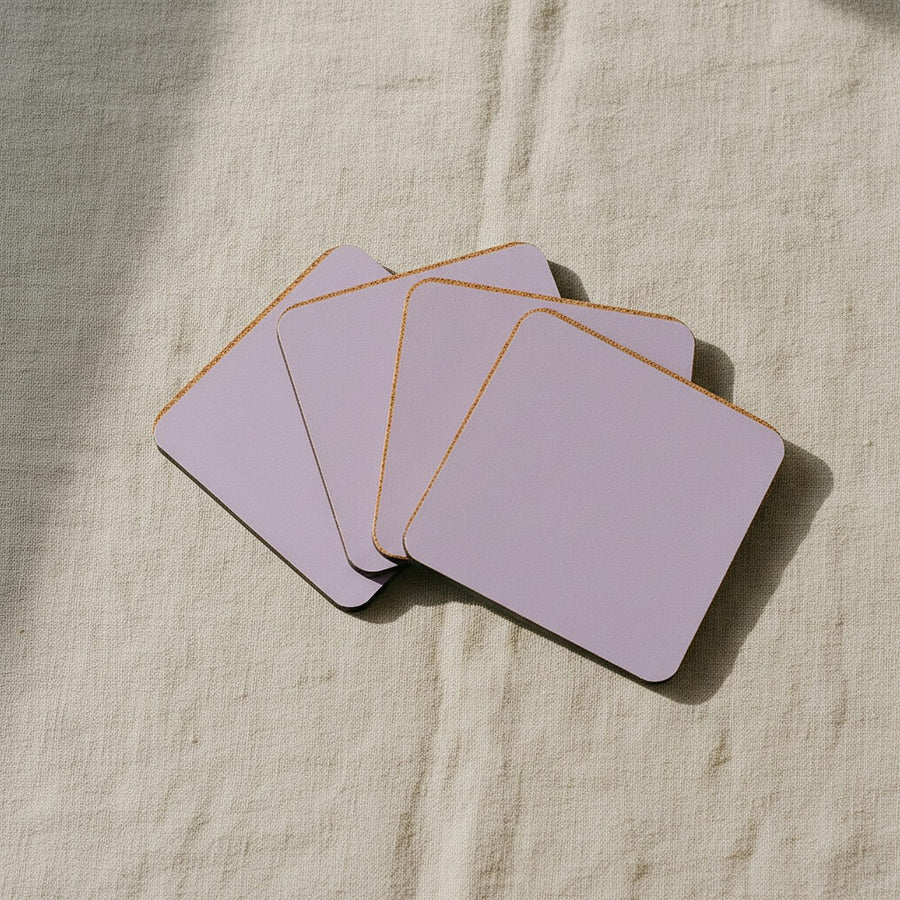Wisteria Coasters, Set of 4 — styled, 1