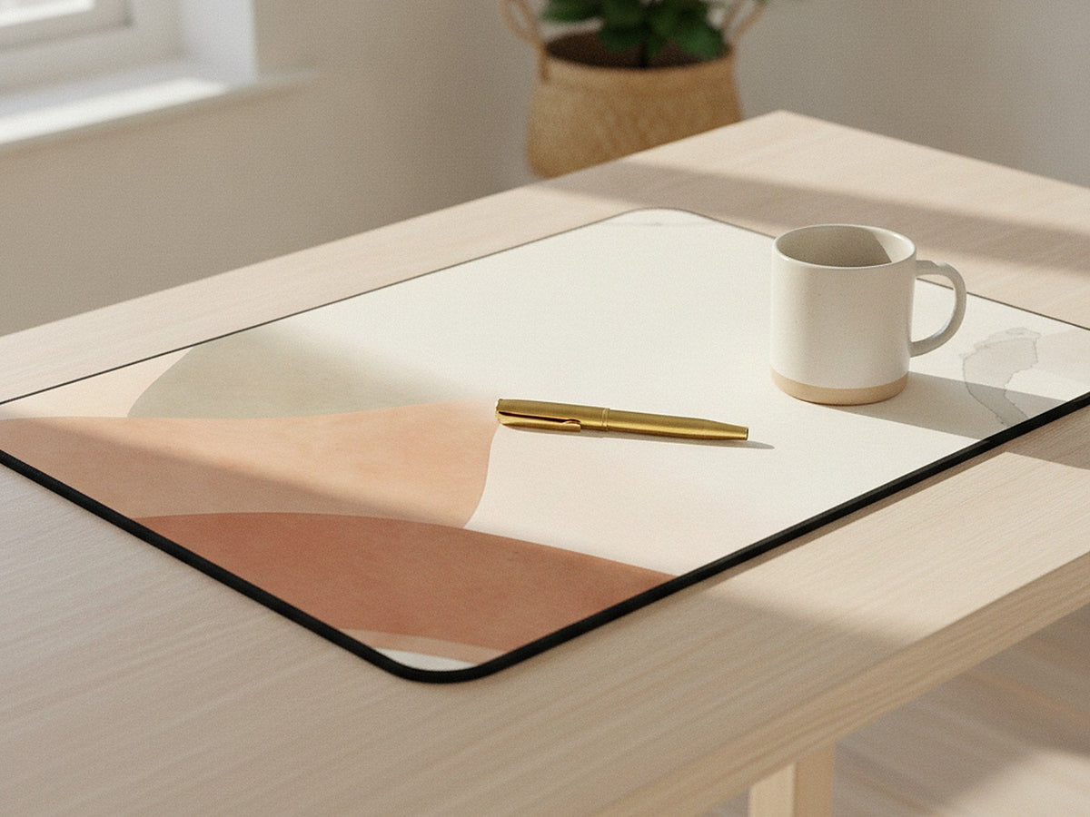 serene arches desk mat