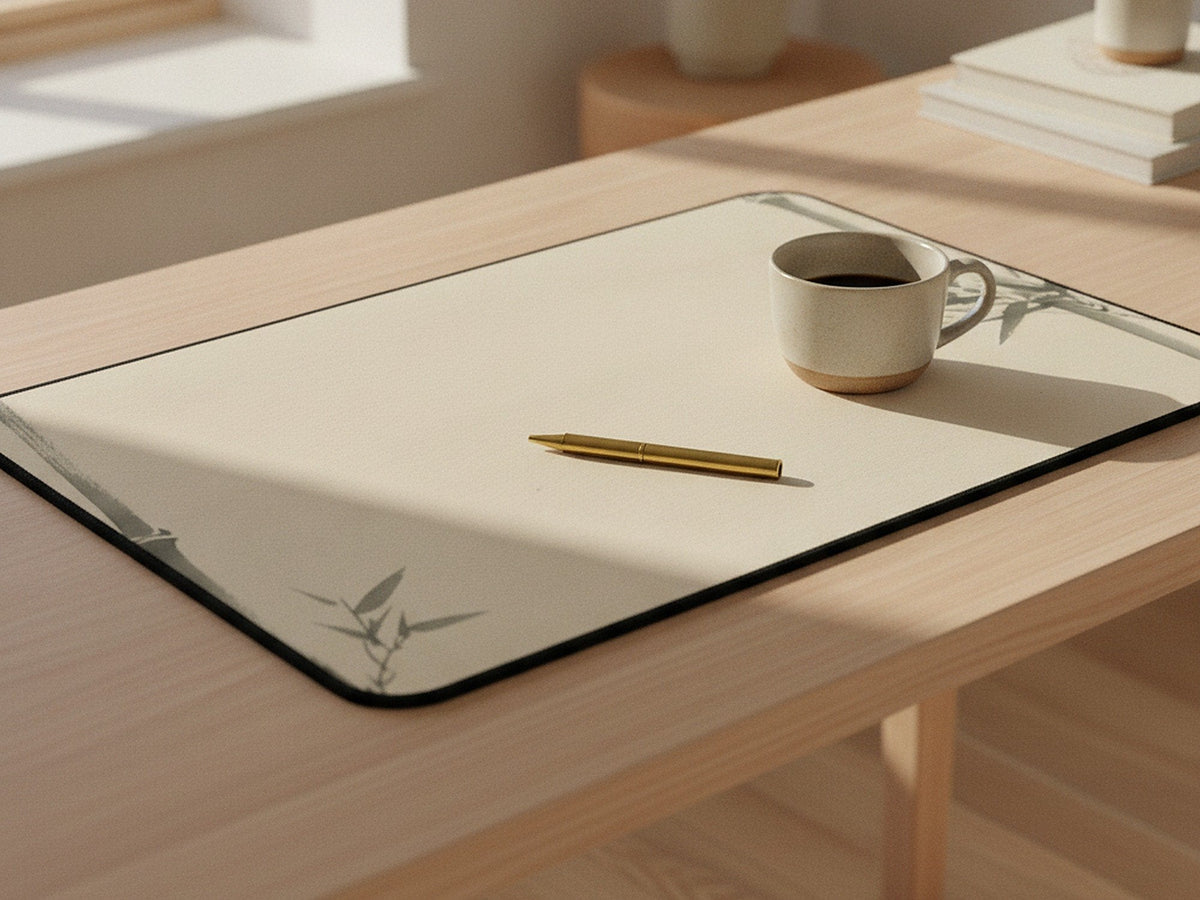 sumi bamboo desk mat
