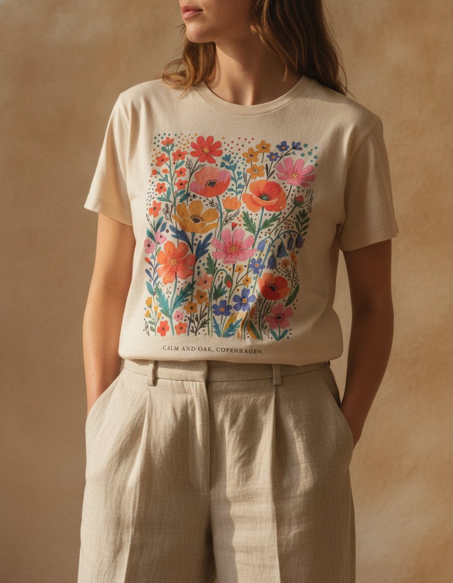 Hanano illustrated art tee