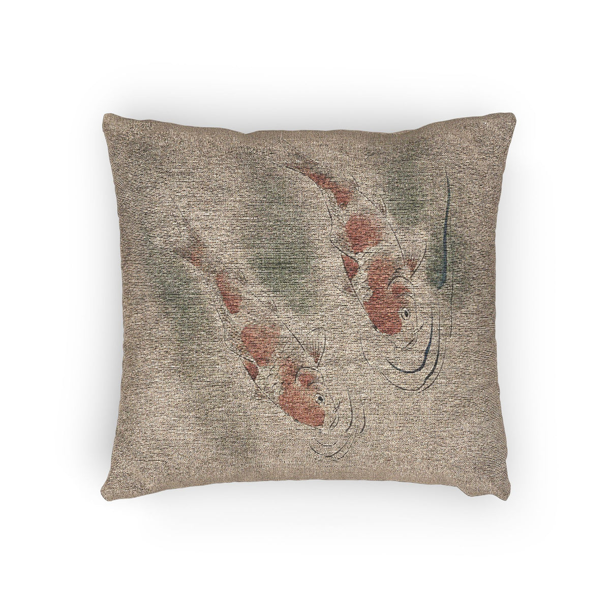 Koi Woven Cushion, Warm Clay