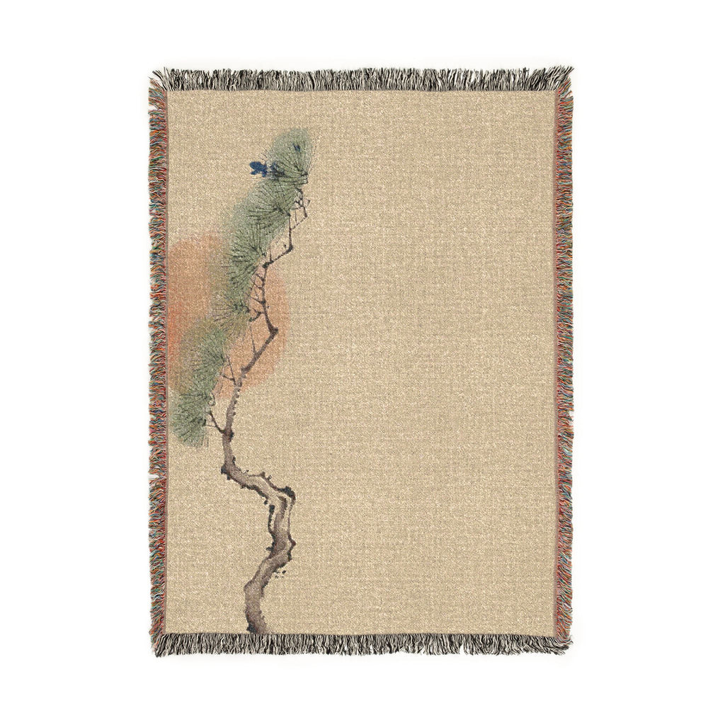 Pine & Sun Woven Throw, Natural Linen