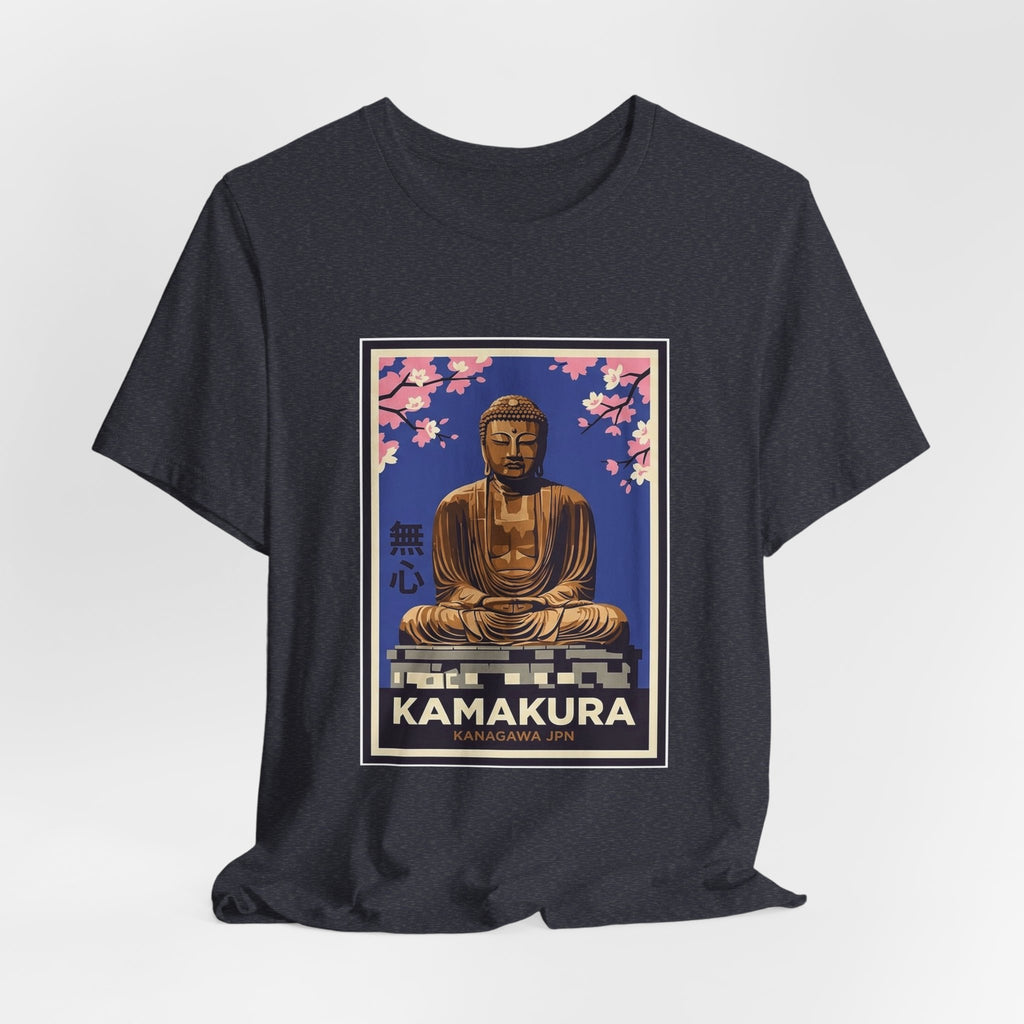 Kamakura Tee — Vintage Japanese Travel Poster Graphic T-Shirt | Calm & Oak