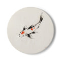 Koi Ceramic Coaster — Japandi Ceramic Coaster by Calm & Oak