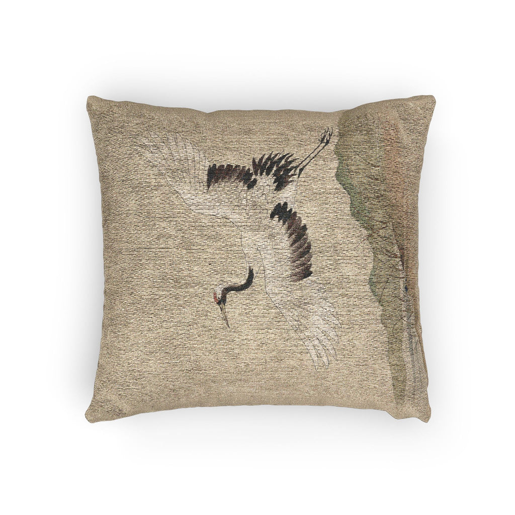 Crane Woven Cushion, Natural Linen
