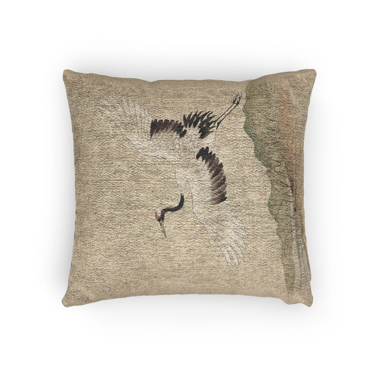 Crane Woven Cushion, Natural Linen