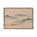 Misty Mountains Woven Throw, Warm Clay