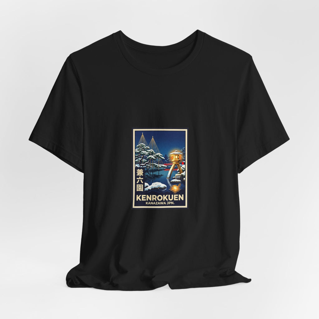 Kenrokuen Tee — Vintage Japanese Travel Poster Graphic T-Shirt | Calm & Oak