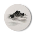 Mountain Mist Ceramic Coaster — Japandi Ceramic Coaster by Calm & Oak