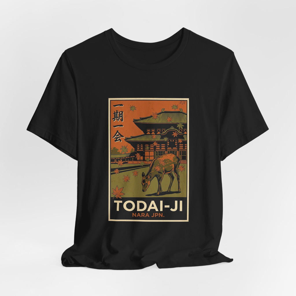 Todai-ji Tee — Vintage Japanese Travel Poster Graphic T-Shirt | Calm & Oak