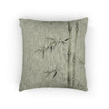 Bamboo Woven Cushion, Soft Sage