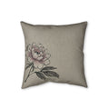 Peony Cushion, Natural Linen
