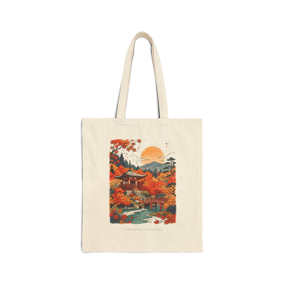 Autumn Temple — Canvas Tote