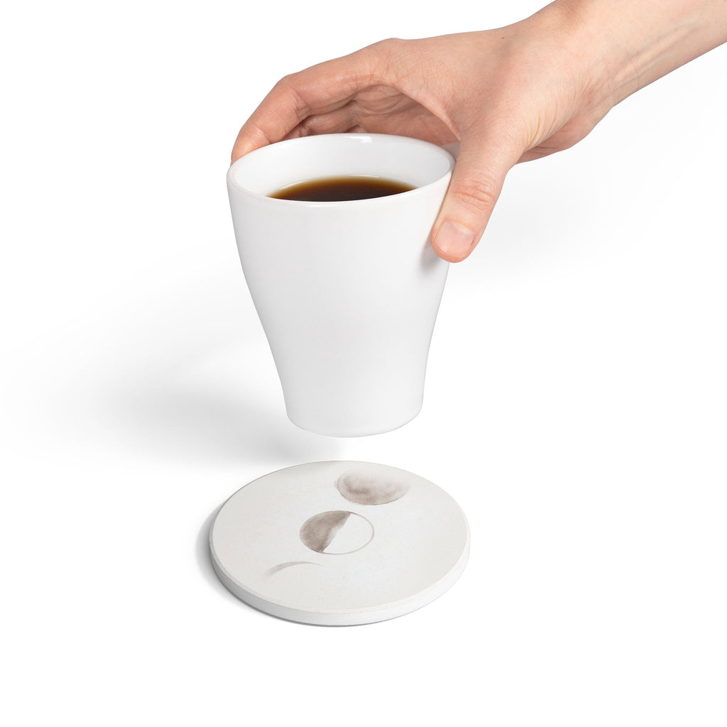 Moon Cycle Ceramic Coaster