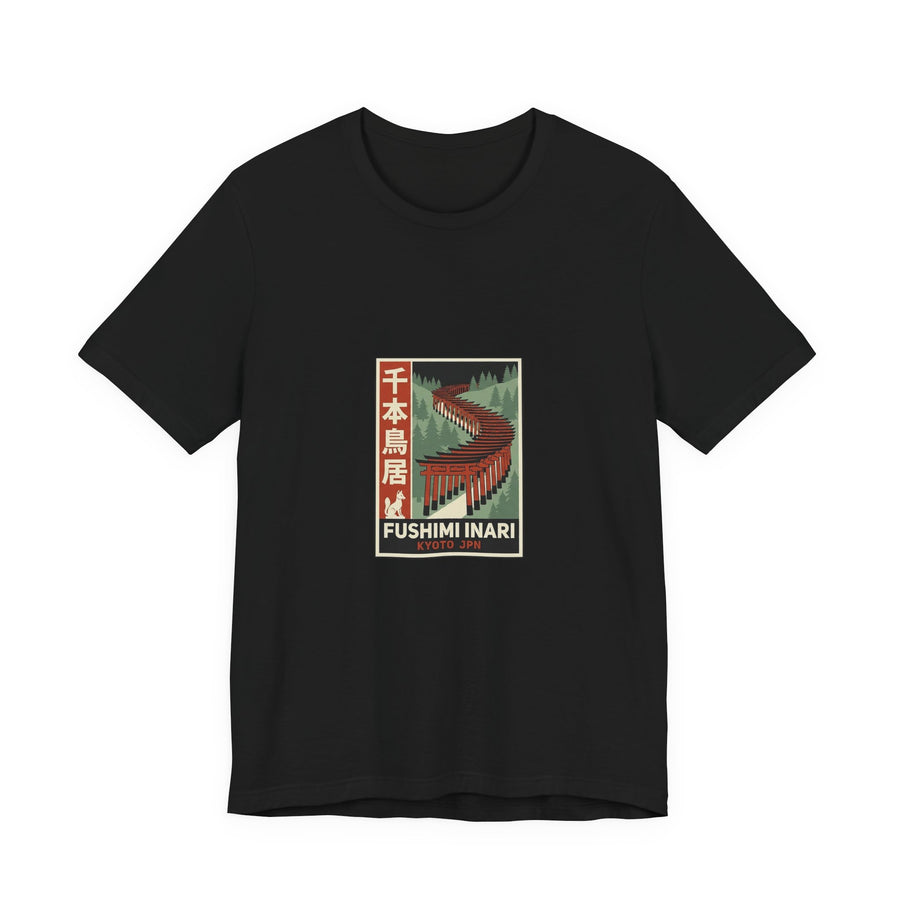 Fushimi Inari Tee — Vintage Japanese Travel Poster Graphic T-Shirt | Calm & Oak
