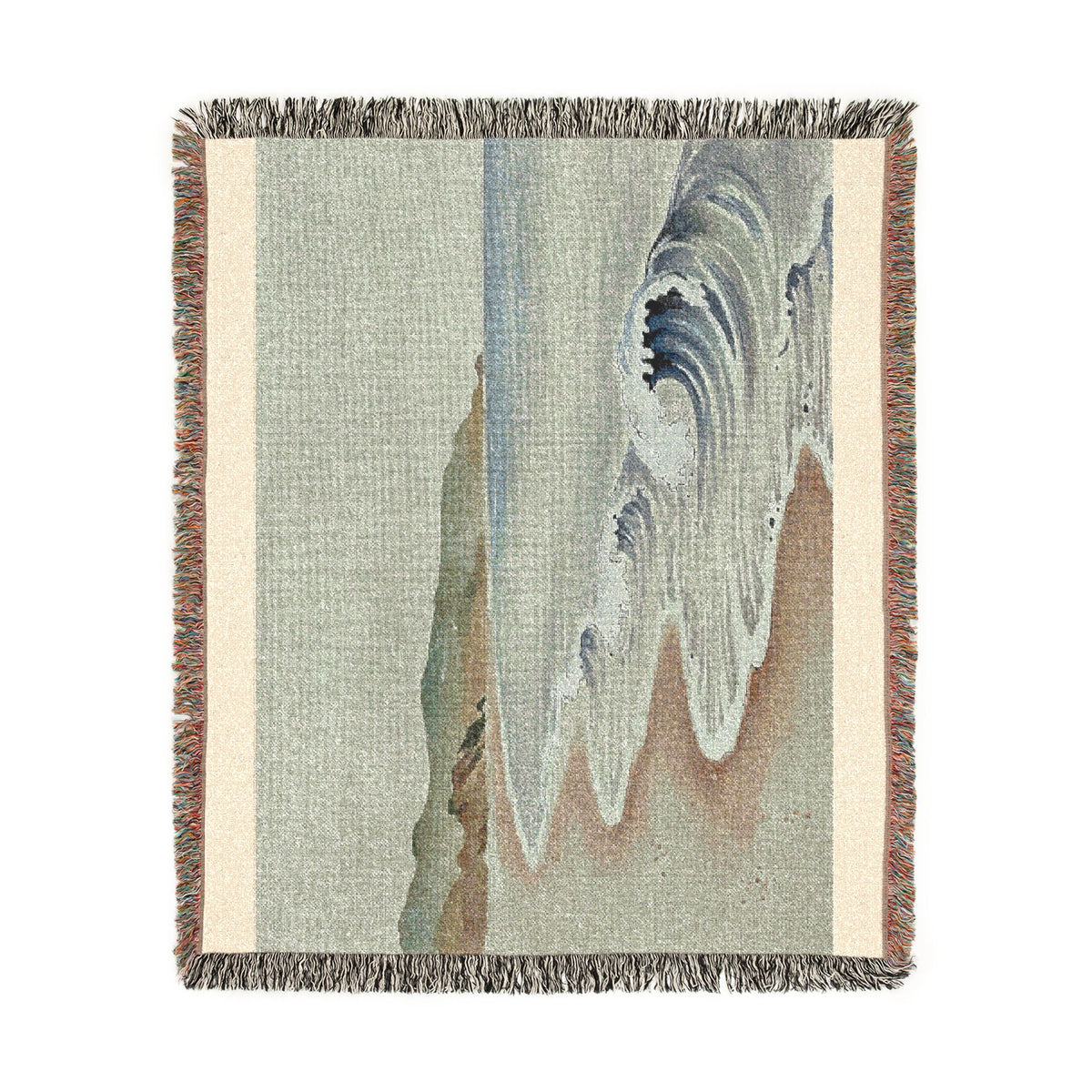 Quiet Shore Woven Throw, Soft Sage