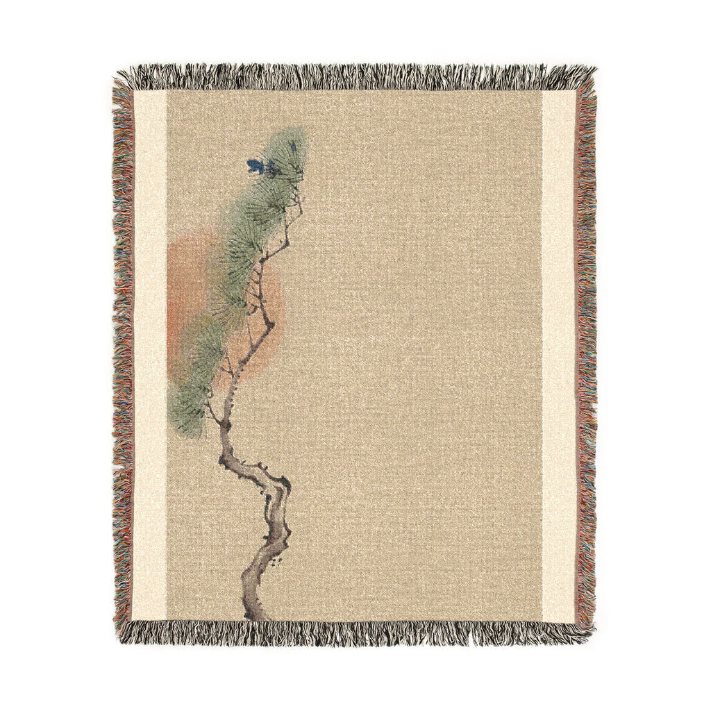 Pine & Sun Woven Throw, Natural Linen