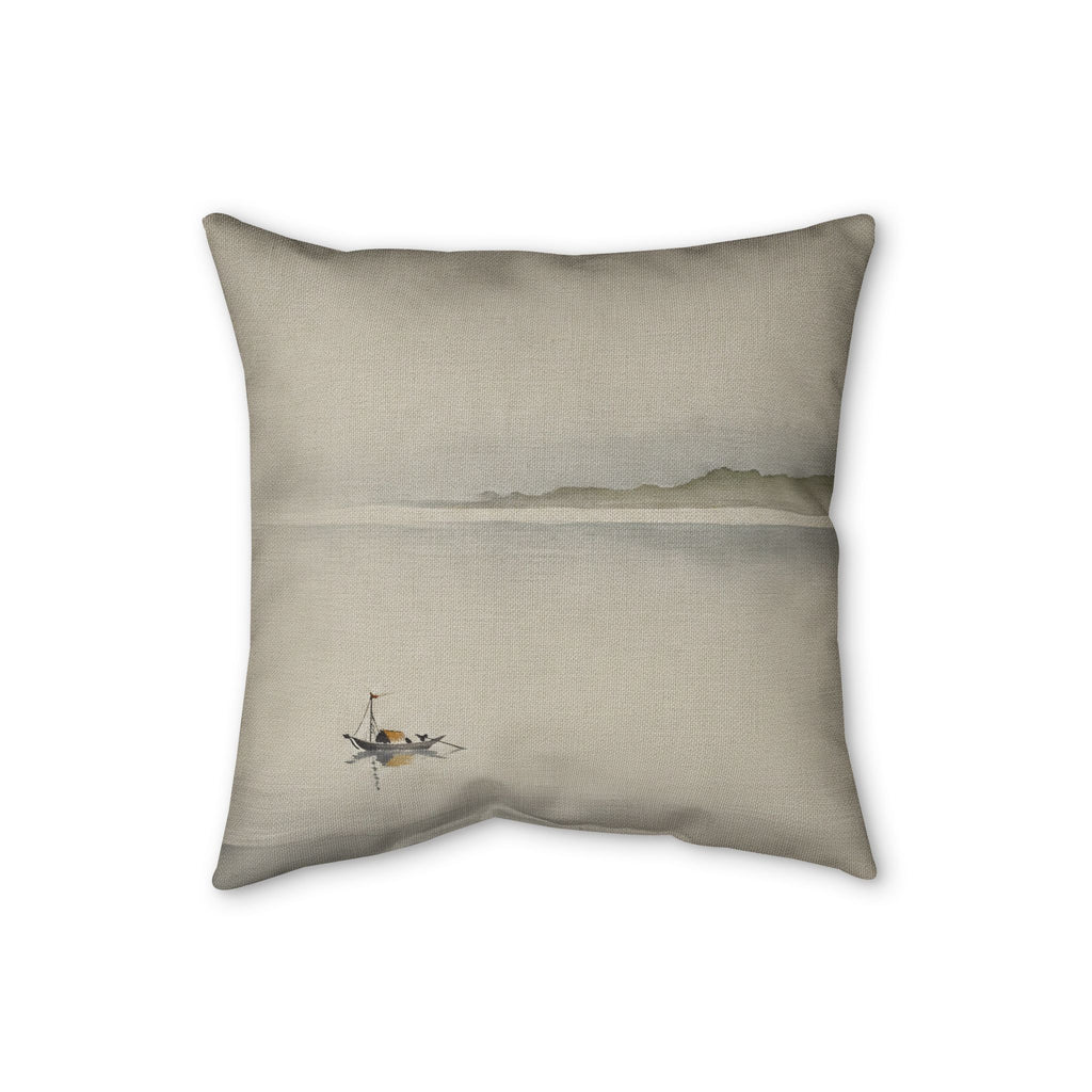 Lone Boat Cushion, Natural Linen