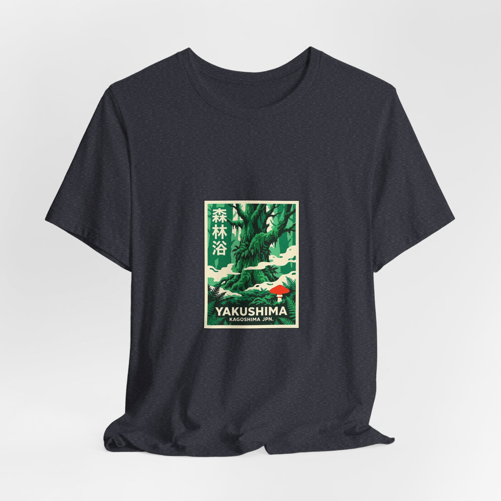 Yakushima Tee — Vintage Japanese Travel Poster Graphic T-Shirt | Calm & Oak