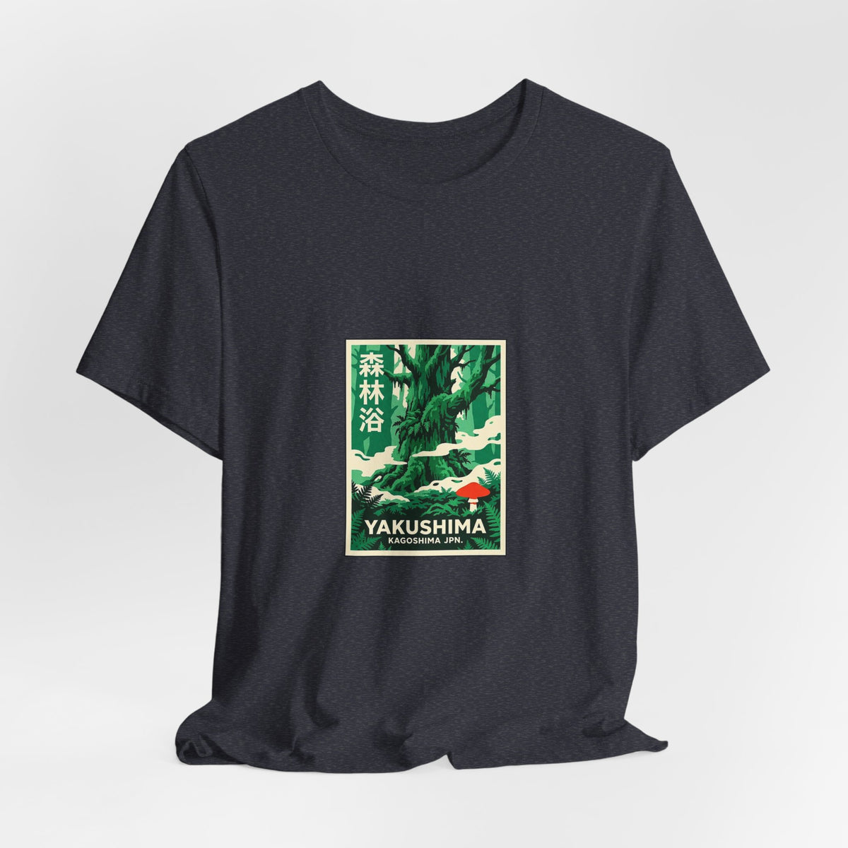 Yakushima Tee — Vintage Japanese Travel Poster Graphic T-Shirt | Calm & Oak