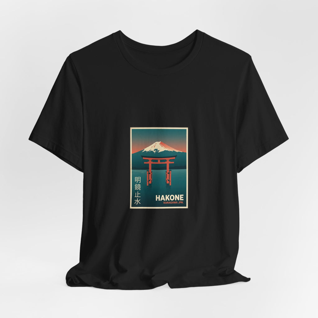 Hakone Tee — Vintage Japanese Travel Poster Graphic T-Shirt | Calm & Oak