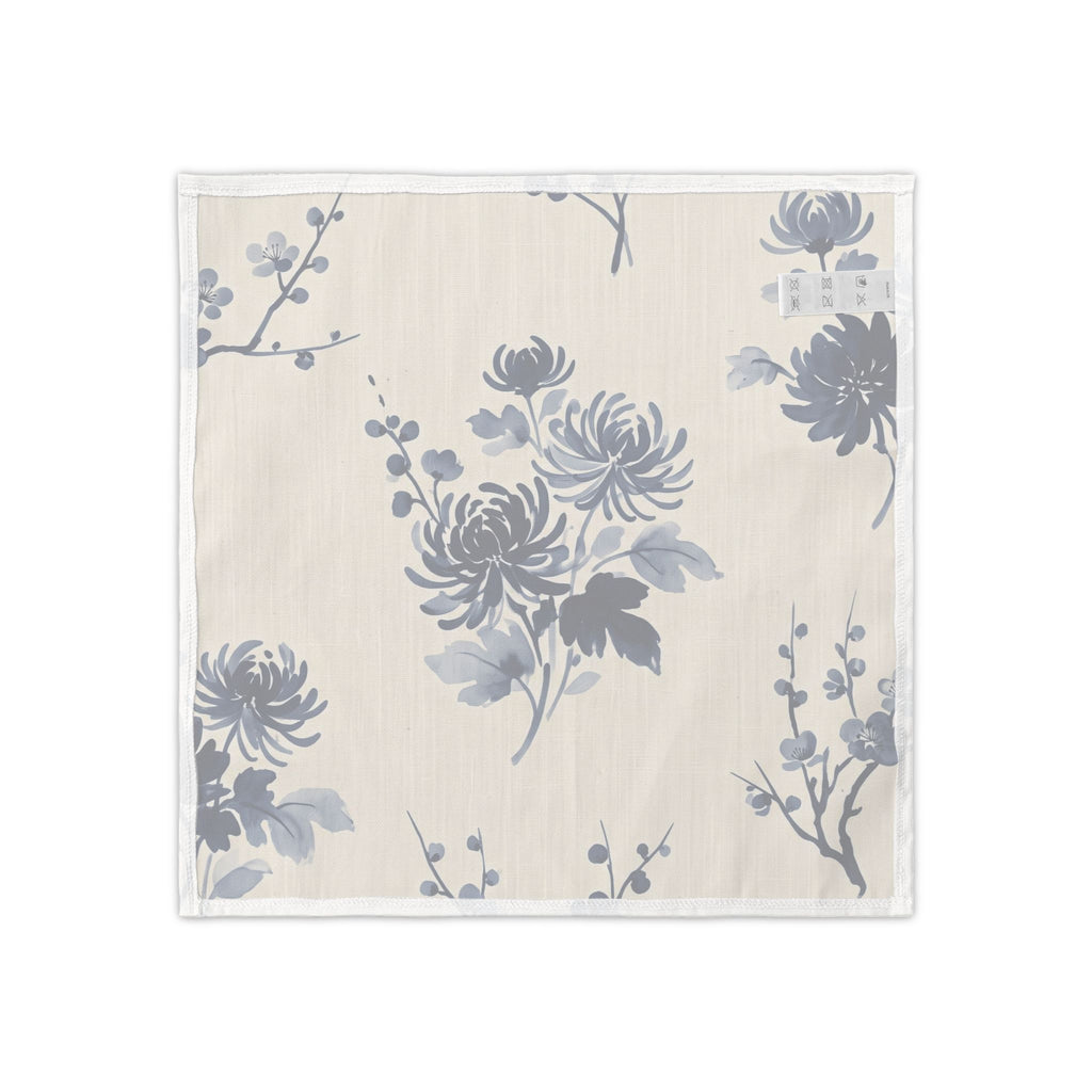 Indigo Bloom Cloth Napkins, Set of 4